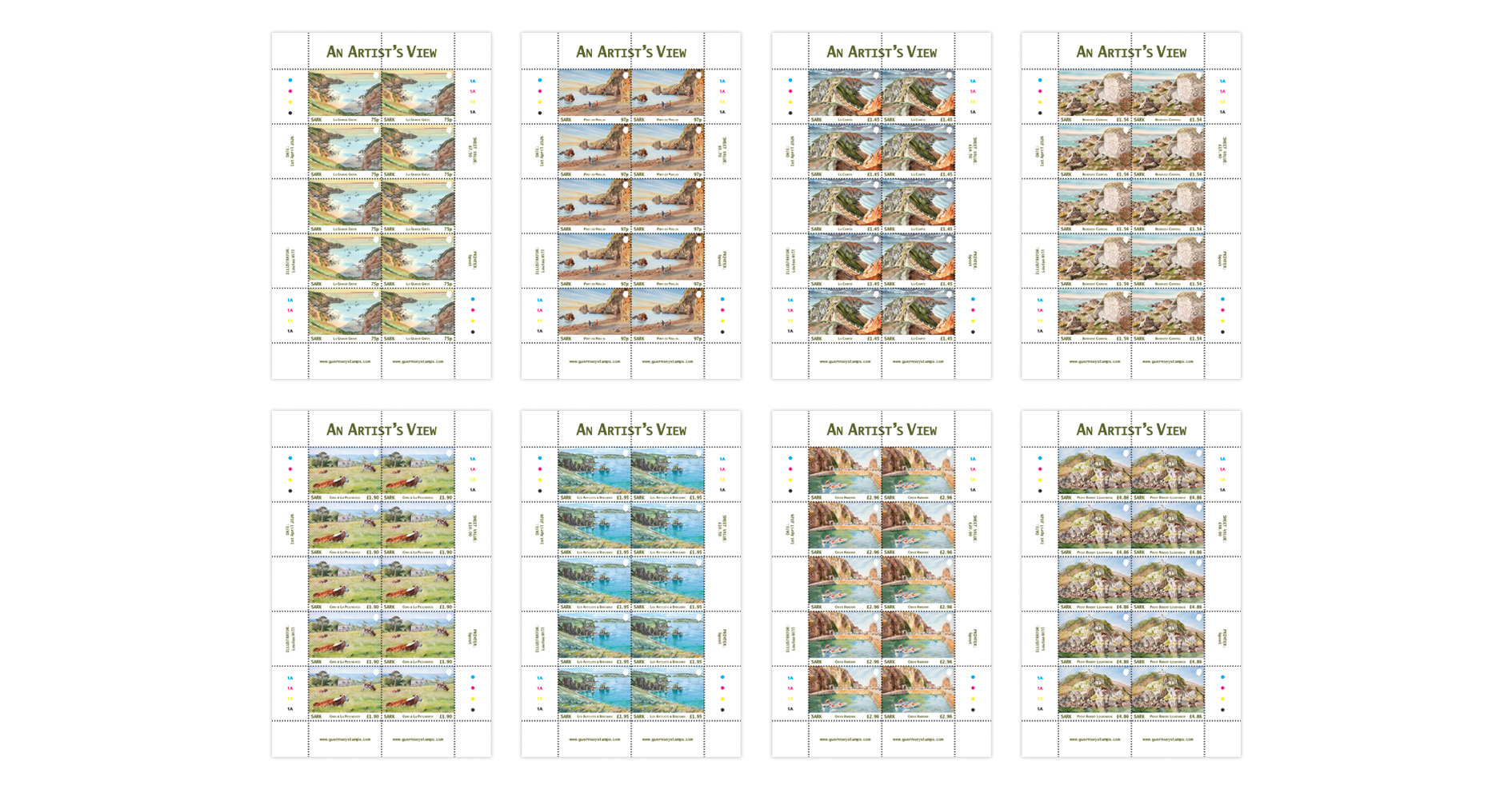 Sheets of 10
